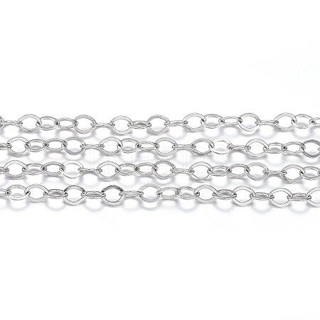 Tarnish Resistant 304 Stainless Steel Cable Chains CHS-H022-01P-10M-1