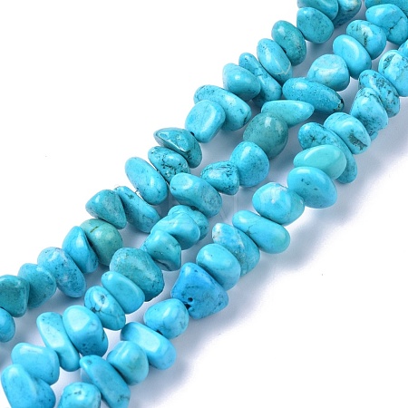 Natural Magnesite Beads Strands TURQ-P001-02A-02-1