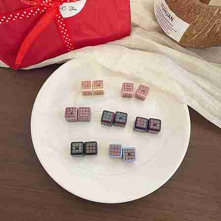 Printed Opaque Acrylic Beads OACR-N163-36-1