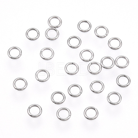 Tarnish Resistant 304 Stainless Steel Open Jump Rings STAS-R065-45-1