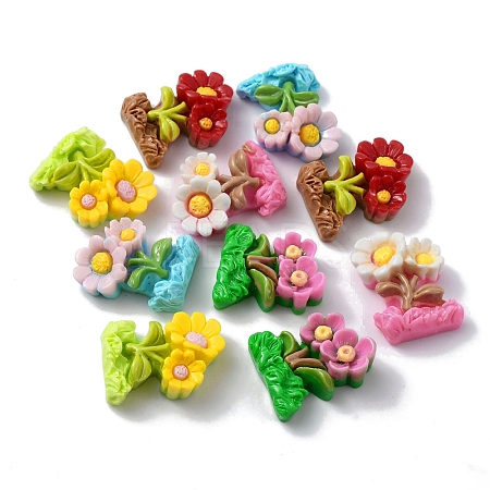 Opaque Resin Decoden Cabochons X-CRES-P030-B-1