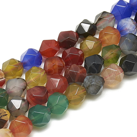 Natural Agate Beads Strands G-S300-99-10mm-1