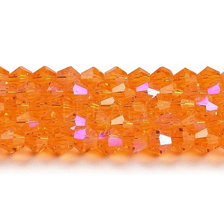 Transparent Electroplate Glass Beads Strands EGLA-A039-T3mm-L23-1