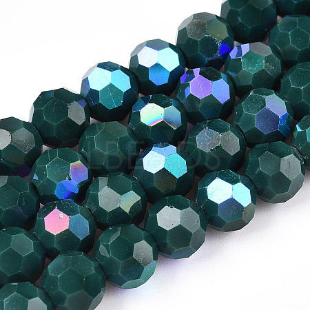 Opaque Glass Beads Strands EGLA-A035-P8mm-L23-1