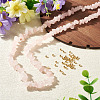 1 Strand Natural Rose Quartz Chip Beads Strands G-TAD0001-07-4