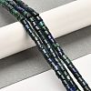 Natural Chrysocolla and Lapis Lazuli Beads Strands G-F765-F06-01-2