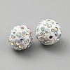 Handmade Polymer Clay Rhinestone Beads CLAY-WH0011-08L-2