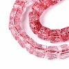 Crackle Transparent Glass Beads Strands GLAA-N062-6mm-09-3