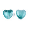 Transparent Spray Painted Glass Beads GLAA-N035-030-C01-2