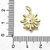 Brass Micro Pave Cubic Zirconia Pendants KK-K400-37G-3