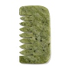 Natural Xiuyan Jade Massage Combs AJEW-K045-01B-1