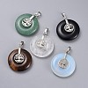 Natural & Synthetic Mixed Stone Pendants G-F640-E-1