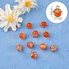 10Pcs Gemstone Charm Pendant Crystal Quartz Healing Natural Stone Pendants Buckle for Jewelry Necklace Earring Making Cra JX599C-2