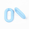 Opaque Spray Painted Acrylic Linking Rings OACR-T024-02-I03-3