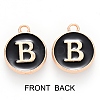 Golden Plated Enamel Alloy Charms ENAM-SZ0001-26B-B-3