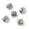 12Pcs Oval with Constellation 304 Stainless Steel Beads STAS-E215-05AS-M-2