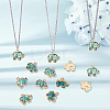 20Pcs Opaque Resin Imitation Shell Pendants RESI-AR0001-32-3