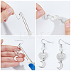 200Pcs 304 Stainless Steel Earring Hooks STAS-SP0001-44-6