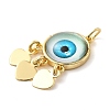 Golden Brass Pendants KK-A198-01G-04-2