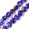 Handmade Millefiori Lampwork Beads Strands LAMP-G166-17A-04-2
