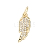 Rack Plating Brass Micro Pave Clear Cubic Zirconia Pendants LS-KK-Z060-16G-1