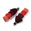 Polycotton(Polyester Cotton) Layered Tassel Big Pendant Decorations FIND-T052-16-12-4