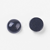 Natural Dyed & Heated Black Agate Cabochons X-G-BA8x4-2