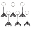 6Pcs Alloy Pendants KEYC-CA00014-1