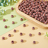 300Pcs Spray Printed Opaque Acrylic European Beads SACR-TA0001-56-6