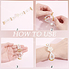6Pcs Brass Slide Lock Clasps KK-BBC0027-58A-6