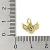 Real 18K Gold Plated Brass Pave Cubic Zirconia Pendants KK-M283-08C-02-3