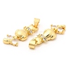 Rack Plating Brass Micro Pave Cubic Zirconia Pendants KK-A185-26G-2