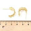 Brass Micro Pave Clear Cubic Zirconia Stud Earring Findings LS-KK-Z106-02G-01-3
