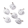 Natural Howlite Pendants G-G956-B28-FF-2