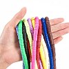 14 Strands 14 Colors Flat Round Eco-Friendly Handmade Polymer Clay Beads CLAY-SZ0001-14-4