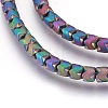 Electroplate Non-magnetic Synthetic Hematite Bead Strands LS-G-I208-19F-F-2