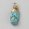 Synthetic Turquoise Pendants G-WH0003-09F-1
