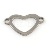 201 Stainless Steel Heart Links connectors STAS-R064-19-1