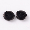 2-Hole Flat Round Resin Sewing Buttons for Costume Design BUTT-E119-28L-13-2