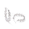 304 Stainless Steel Hoop Earrings for Women EJEW-F287-11P-2
