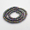 Electroplate Non-magnetic Synthetic Hematite Rondelle Beads Strands G-J216B-10-2