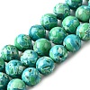 Dyed Natural Magnesite Beads Strands G-L617-D01-8mm-3
