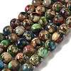 Dyed Natural Imperial Jasper Beads Strands G-Q161-A02-02-1