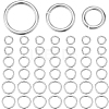 60Pcs 3 Styles 925 Sterling Silver Open Jump Rings STER-BBC0006-20-1