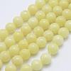 Natural Mashan Jade Round Beads Strands G-D263-4mm-XS06-1