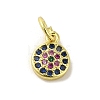 Brass Micro Pave Cubic Zirconia Charms KK-M283-25D-02-1