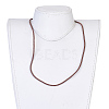 Leather Braided Cord Wrap Bracelets/Necklaces BJEW-JB03919-02-3