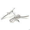 Left and Right Brass Cubic Zirconia Stud Earring Findings KK-R154-09P-2