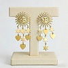 304 Stainless Steel Chandelier Earrings for Women WG43ED1-01-3