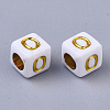 Plating Acrylic Beads SACR-S297-09O-2